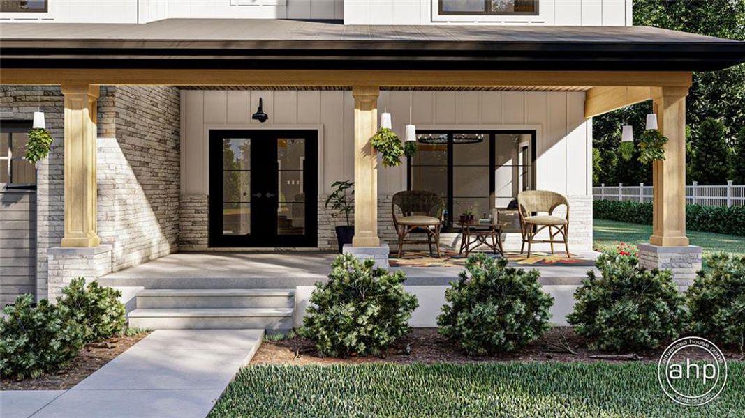 Front exterior of a new home in , Snellville, GA, highlighting curb appeal (Image 7).