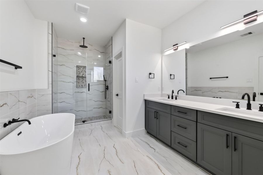 Furnished interior view inside a new home in , Houston (Image 8).