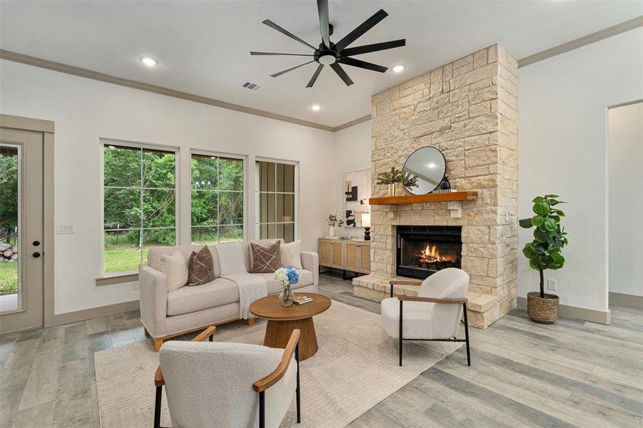 Furnished interior view inside a new home in , Star Harbor (Image 5).