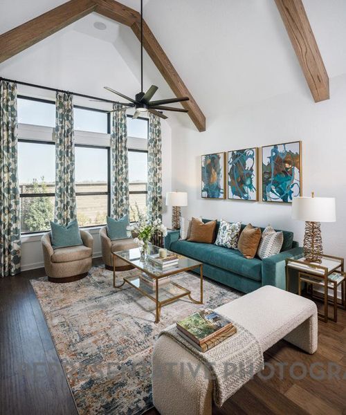 Furnished interior view inside a new home in Easton Park, Austin (Image 15).