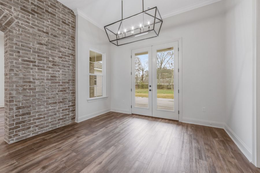 Representative unfurnished interior of a home built from the The Lafitte by Manuel Builders in Chapel Bend, Montgomery (Image 18).