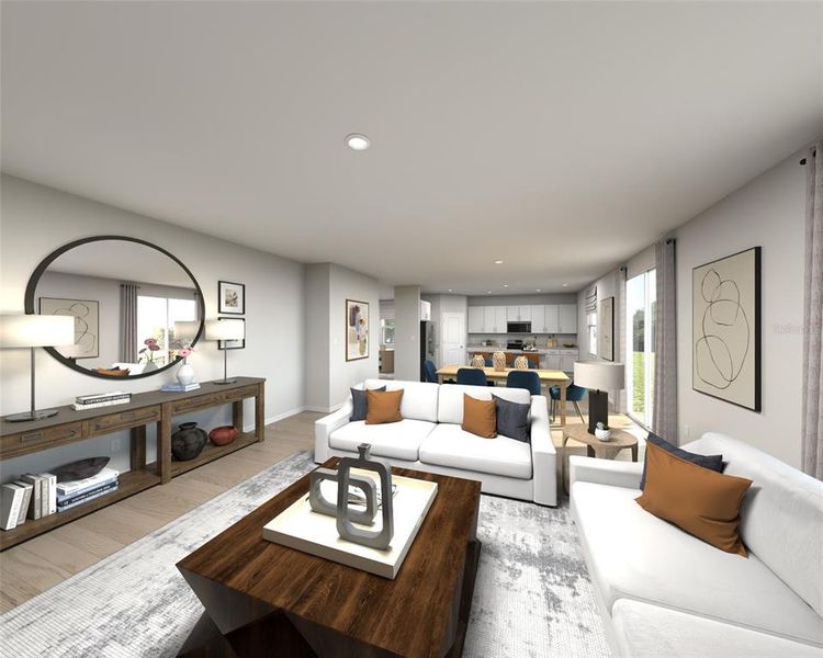 Furnished interior view inside a new home in Manor Oaks, Groveland (Image 5).