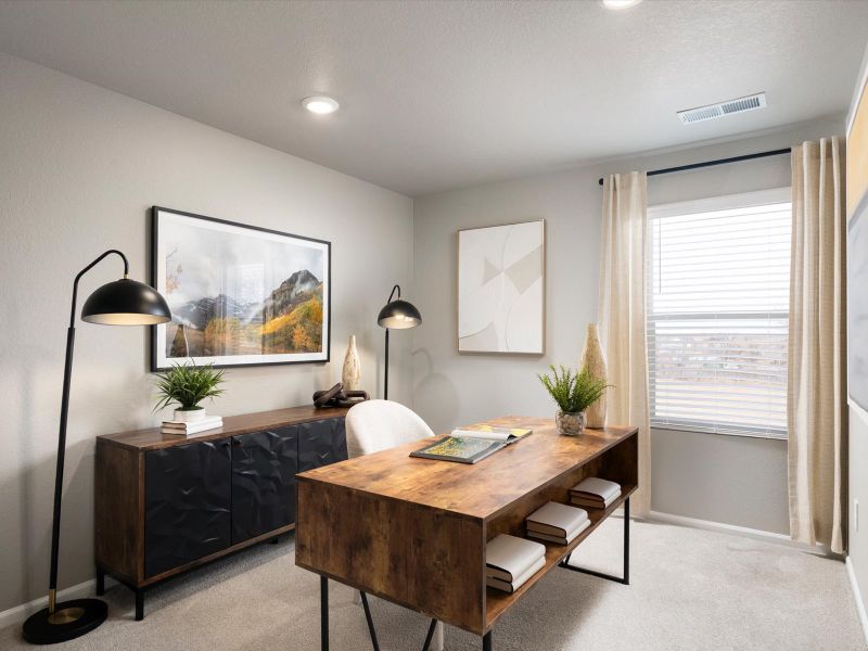 Furnished interior view inside a new home in York Station, Thornton (Image 7).