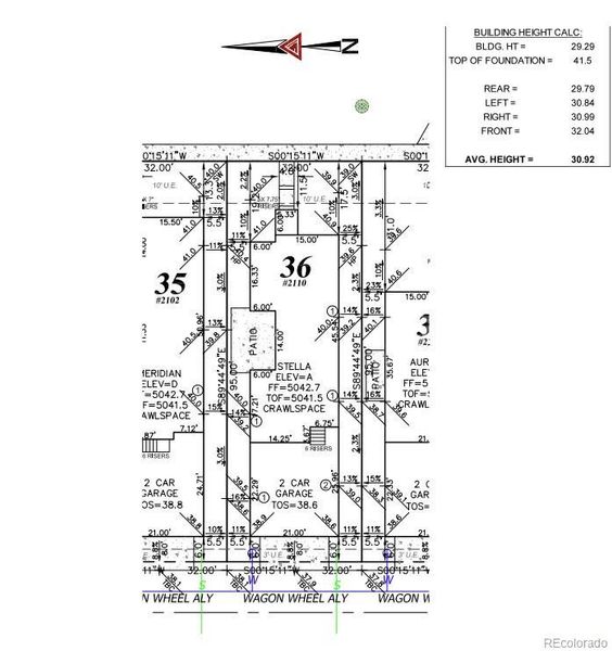 2110 Wagon Wheel Aly Plot Plan