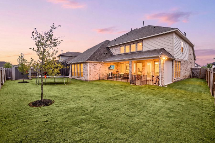 Exterior details and patio area of a home in , Manvel (Image 24).