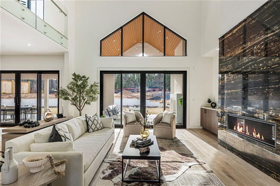 Furnished interior view inside a new home in , Suwanee (Image 9).