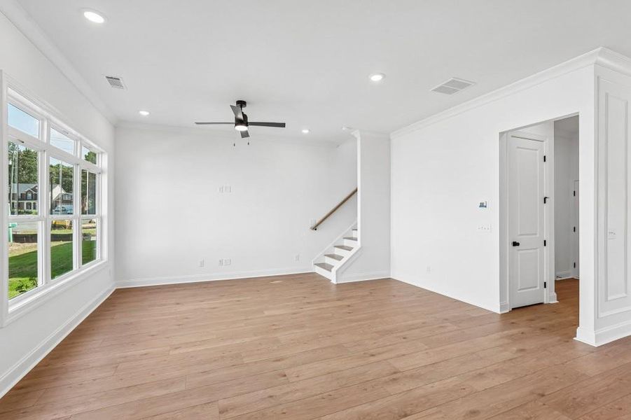 Spacious, unfurnished interior of a new home in The Preserve at Killian Hill, Lilburn (Image 19). Spacious, unfurnished interior of a new home in The Preserve at Killian Hill, Lilburn (Image 19).
