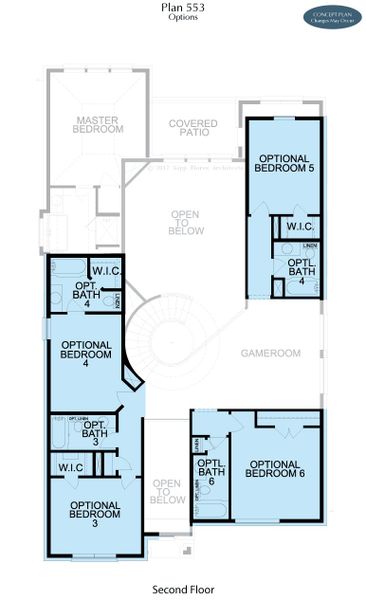 2D floor plan layout for the Hudson by Landon Homes in Lexington Frisco, Frisco, TX (Image 29).