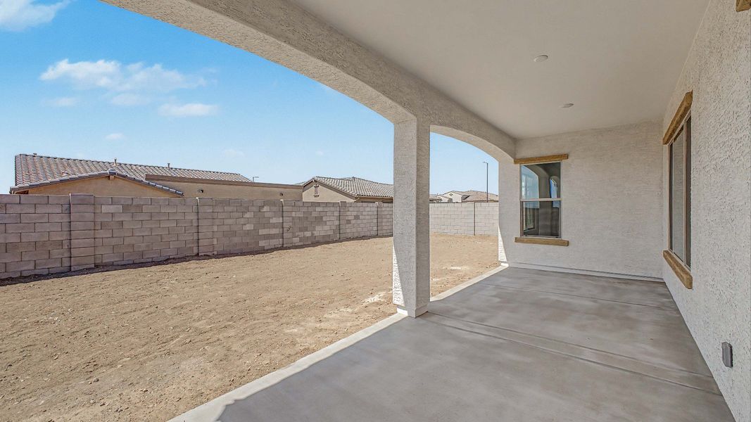 Furnished interior view inside a new home in Arroyo Seco - Hacienda, Buckeye (Image 27).