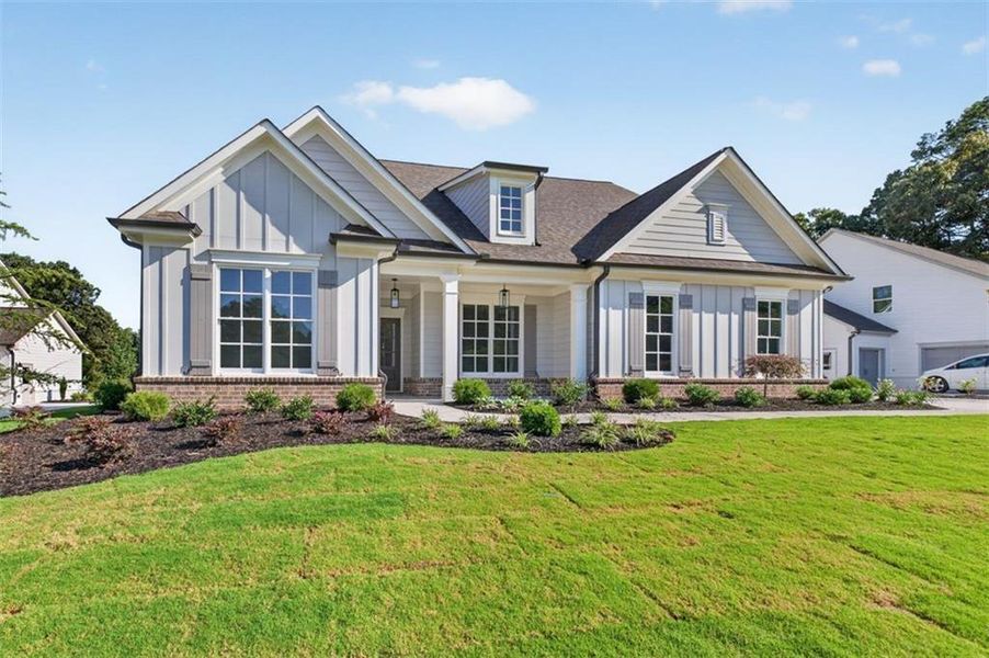 Front exterior of a new home in , Gainesville, GA, highlighting curb appeal (Image 30).