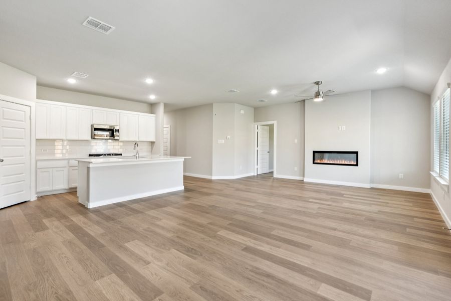 Open Floor Plan in the Emmy II home plan by Trophy Signature Homes - REPRESENTATIVE PHOTO Open Floor Plan in the Emmy II home plan by Trophy Signature Homes - REPRESENTATIVE PHOTO