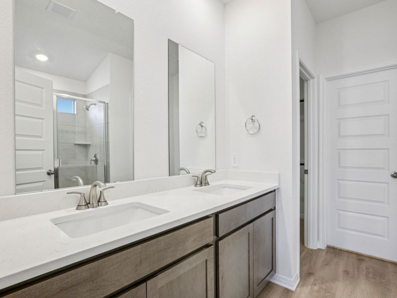 Furnished interior view inside a new home in Lakeside Meadows, Pflugerville (Image 3).