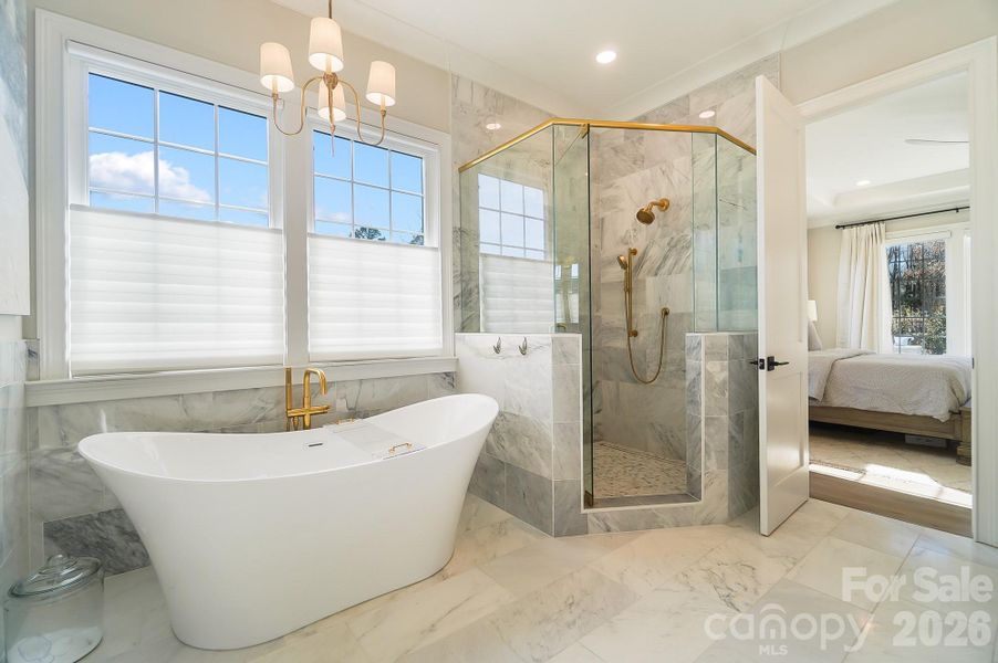 Furnished interior view inside a new home in , Weddington (Image 18).