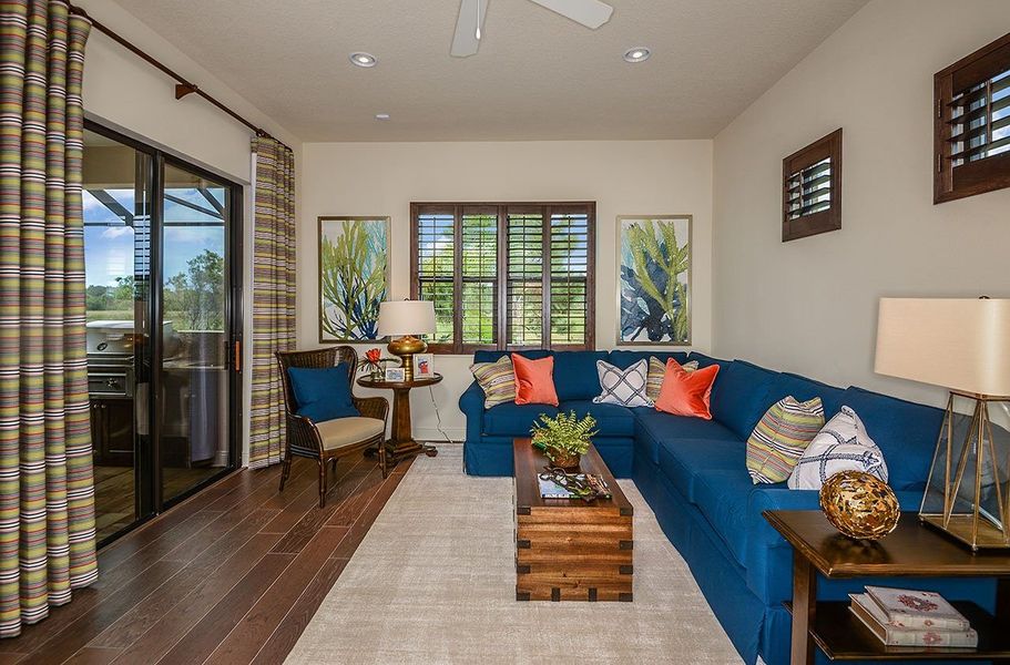 Representative furnished interior of a home built from the Sanibel 2 by Neal Communities in Canoe Creek, Parrish (Image 16). Representative furnished interior of a home built from the Sanibel 2 by Neal Communities in Canoe Creek, Parrish (Image 16).
