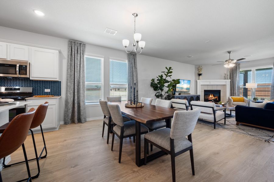 Furnished interior view inside a new home in Baker Farms, Cleburne (Image 11). Furnished interior view inside a new home in Baker Farms, Cleburne (Image 11).