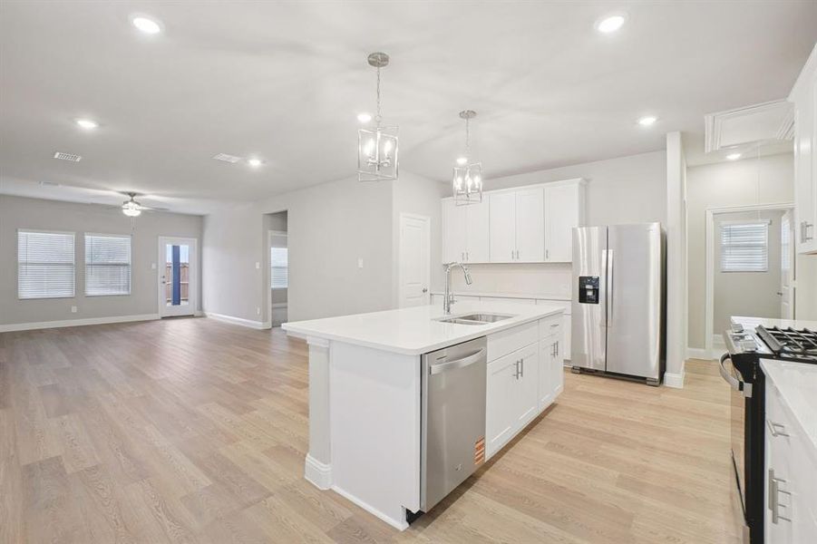 Furnished interior view inside a new home in Parks at Foster Crossing - Spring Series, Anna (Image 10).