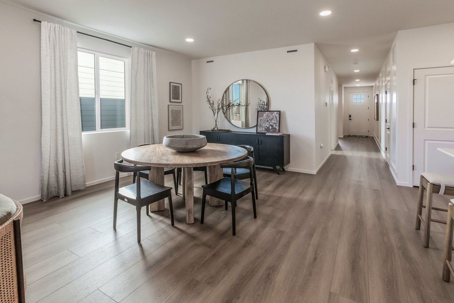 Representative furnished interior of a home built from the Armstrong by Hartford Homes in Bloom, Fort Collins (Image 13).