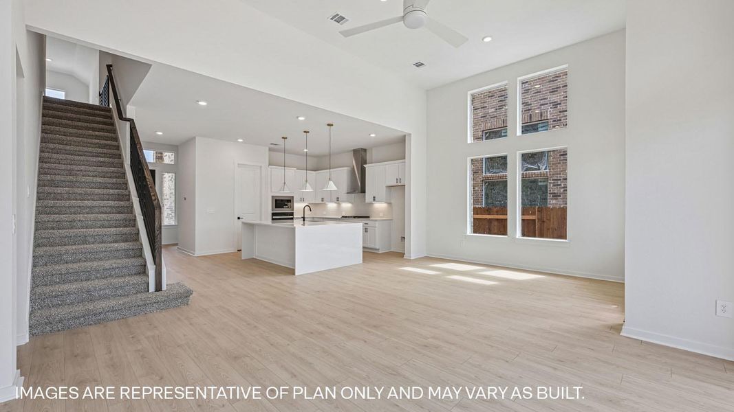 Representative unfurnished interior of a home built from the The Keller by D.R. Horton in The Enclave at Bar W Ranch, Leander (Image 17).