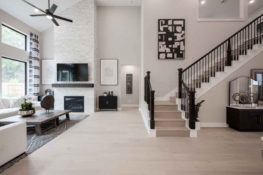 Furnished interior in a model home at Amethyst at Azalea Trails in Cypress (Image 21). Furnished interior in a model home at Amethyst at Azalea Trails in Cypress (Image 21).