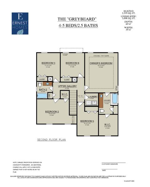2D floor plan layout for the Greybeard by Ernest Homes in New Haven At Belmont Glen, Guyton, GA (Image 7). 2D floor plan layout for the Greybeard by Ernest Homes in New Haven At Belmont Glen, Guyton, GA (Image 7).
