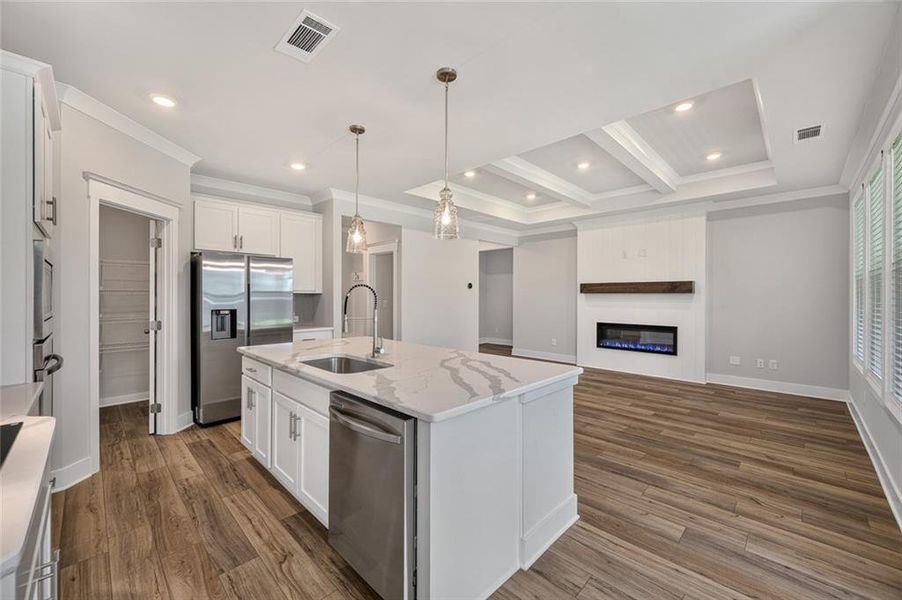 Furnished interior view inside a new home in Pinecrest Ridge, Dacula (Image 9).