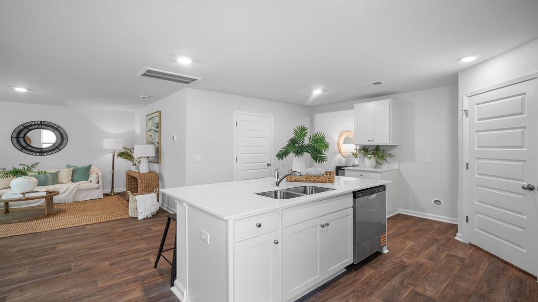 Representative furnished interior of a home built from the Hartsville by D.R. Horton in Longleaf Village, Rincon (Image 6). Representative furnished interior of a home built from the Hartsville by D.R. Horton in Longleaf Village, Rincon (Image 6).