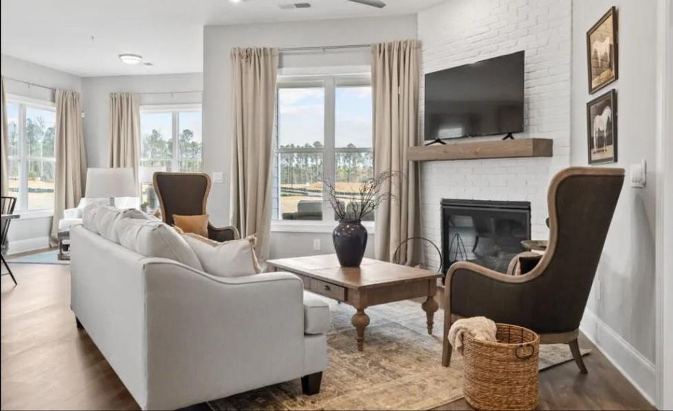 Furnished interior view inside a new home in The Reserve at Bells Ferry, Kennesaw (Image 5). Furnished interior view inside a new home in The Reserve at Bells Ferry, Kennesaw (Image 5).