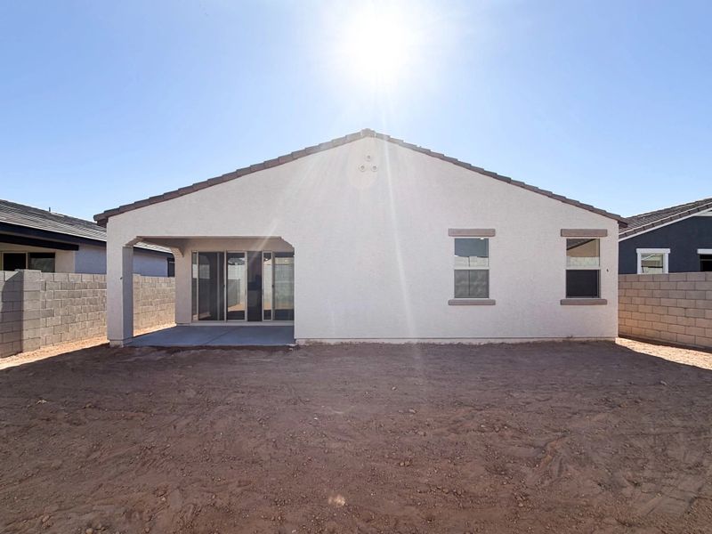 Back exterior elevation