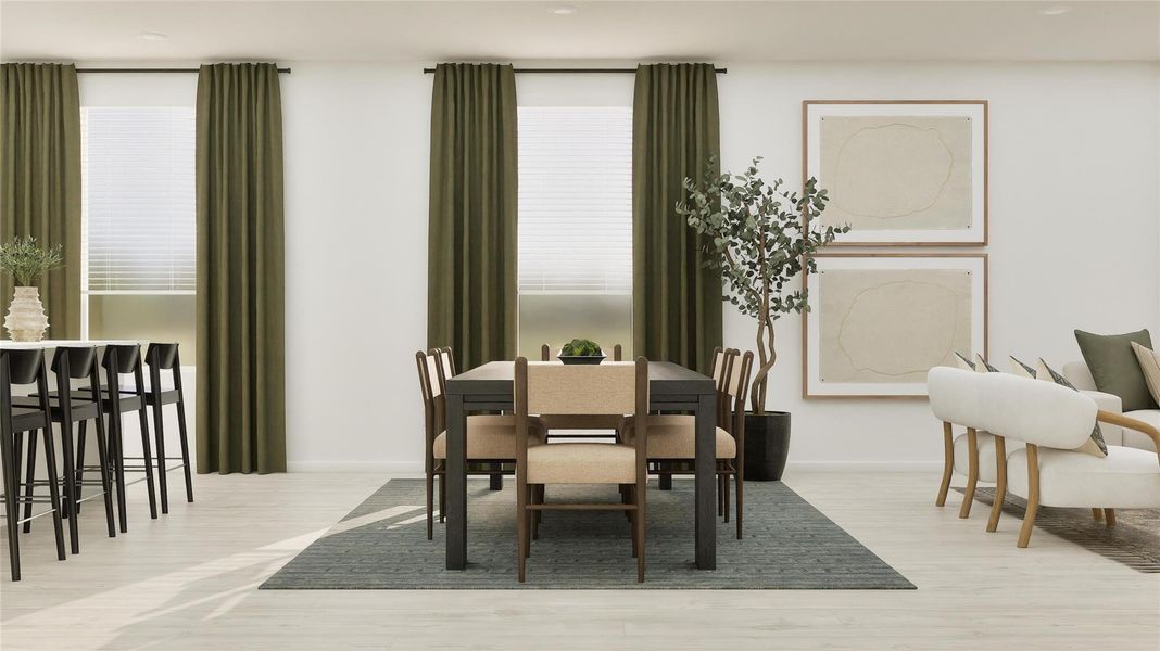 Furnished interior view inside a new home in Synova, Crosby (Image 25).