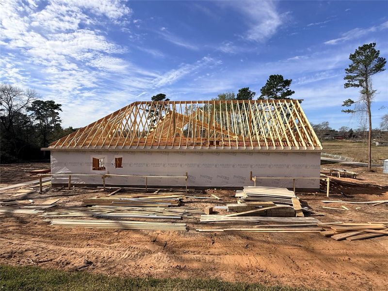 In-progress construction of a new home in , Plantersville, TX (Image 8).