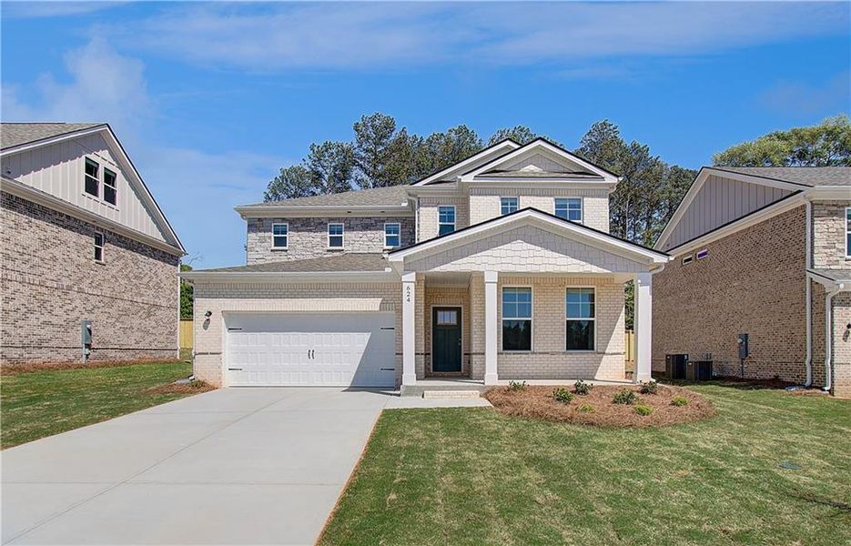 Exterior details and patio area of a home in Bowers Farm, McDonough (Image 14).