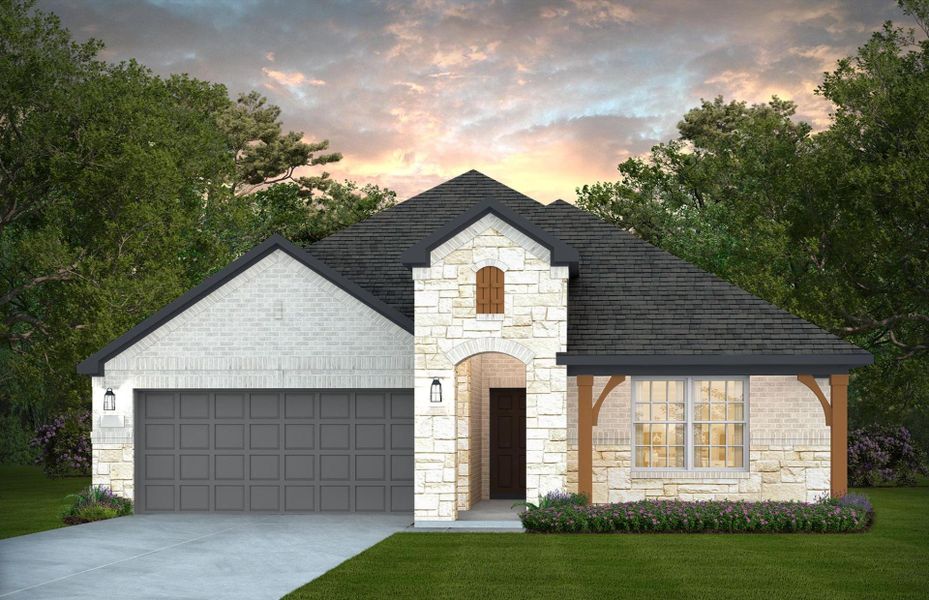 Representative exterior photo of a completed home built from the Arlington by Pulte Homes in Davis Ranch, San Antonio, TX (Image 19).