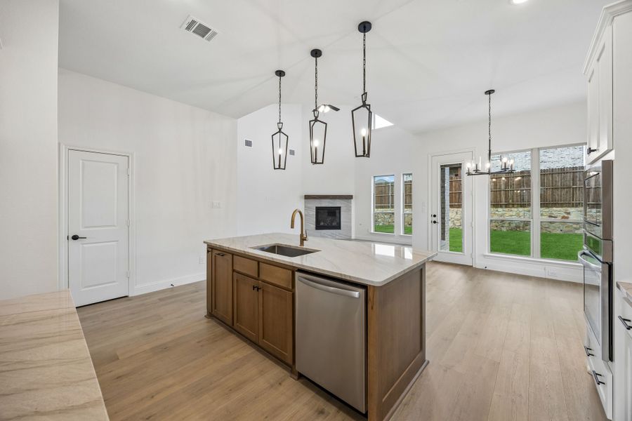 Furnished interior view inside a new home in Country Lakes, Denton (Image 10).
