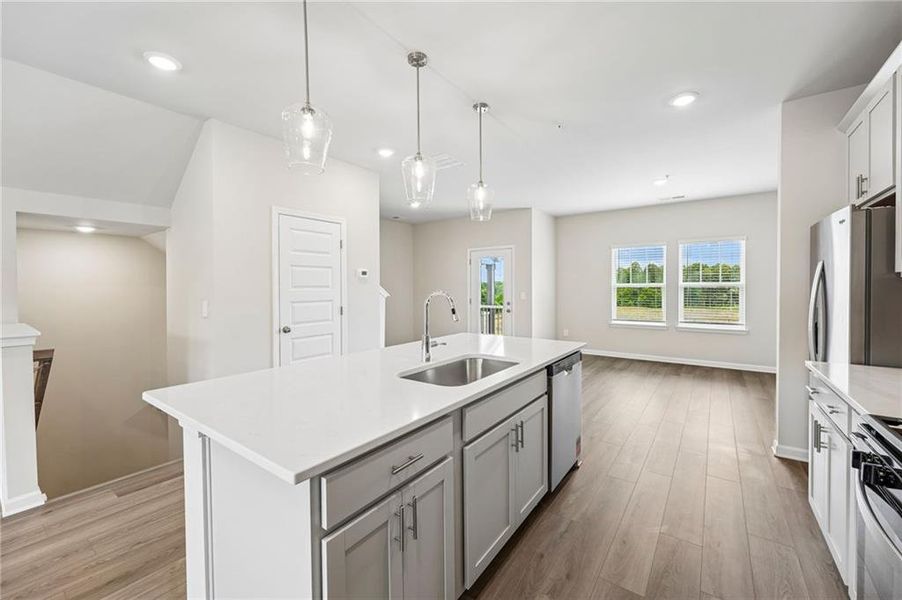 Furnished interior view inside a new home in , Cumming (Image 8).