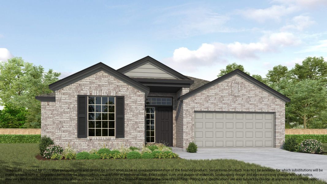 Representative exterior photo of a completed home built from the 620 by Long Lake Ltd. in Bradbury Forest, Spring, TX (Image 5).