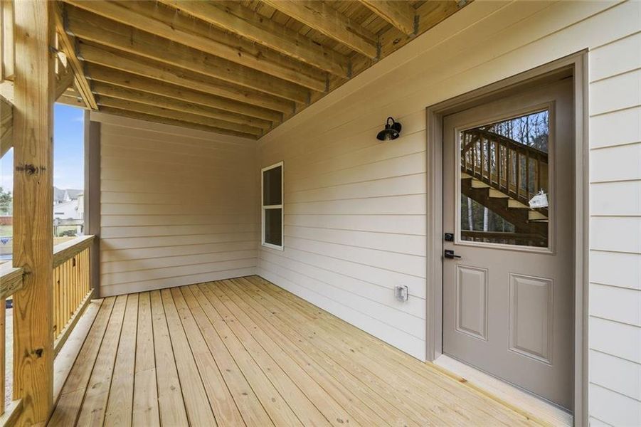 Exterior details and patio area of a home in , Dawsonville (Image 36).