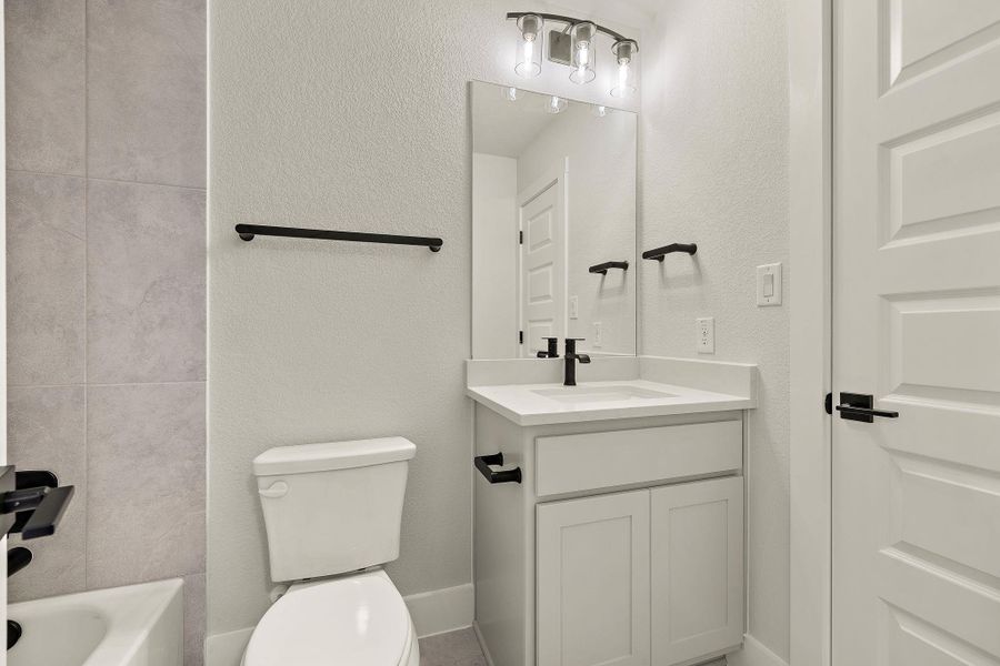Furnished interior view inside a new home in Blackhawk in Pflugerville, Pflugerville (Image 8).