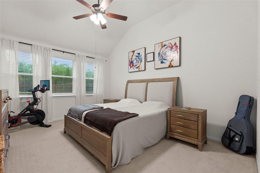 Primary Bedroom. Light and bright with tall ceilings