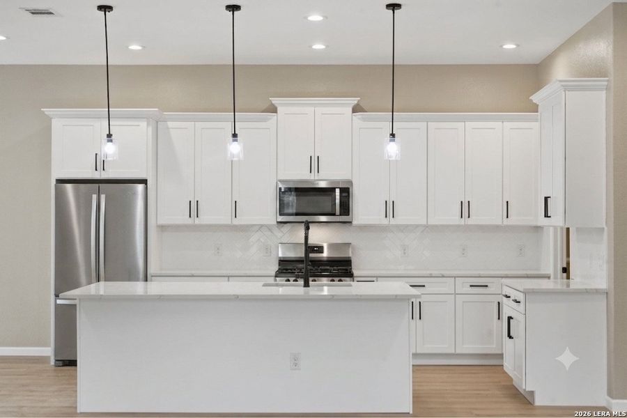 Furnished interior view inside a new home in , Devine (Image 9).