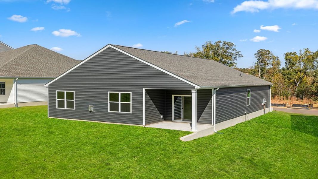 Front exterior of a new home in Spring Ridge, Anderson, SC, highlighting curb appeal (Image 2). Front exterior of a new home in Spring Ridge, Anderson, SC, highlighting curb appeal (Image 2).