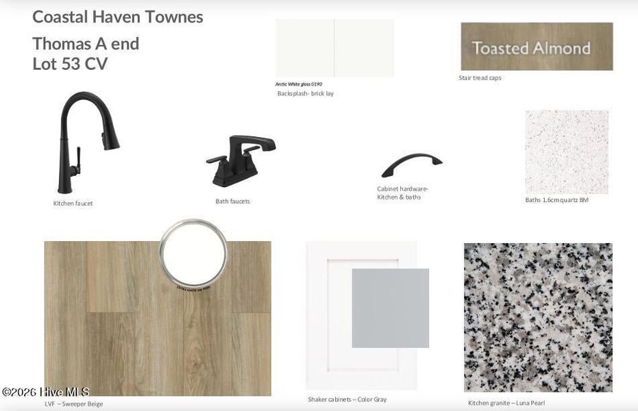 Sample of building materials used in homes in Coastal Haven, Leland (Image 17). Sample of building materials used in homes in Coastal Haven, Leland (Image 17).