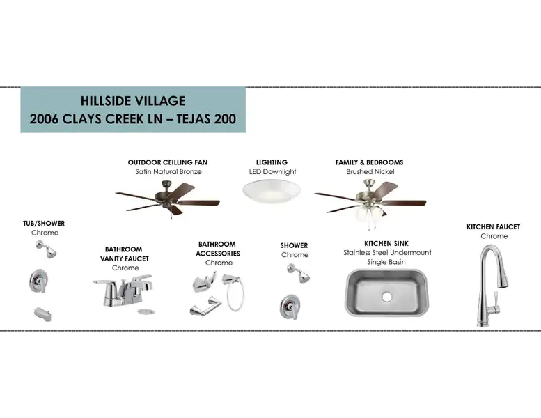 Sample of building materials used in homes in Hillside Village, Temple (Image 5). Sample of building materials used in homes in Hillside Village, Temple (Image 5).