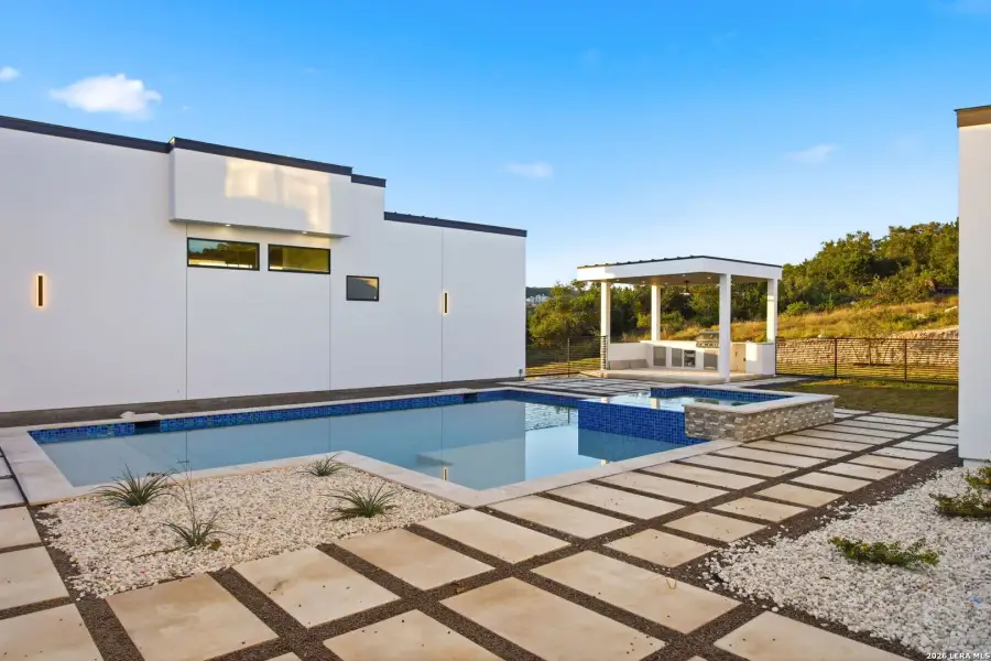 Exterior details and patio area of a home in , San Antonio (Image 47).