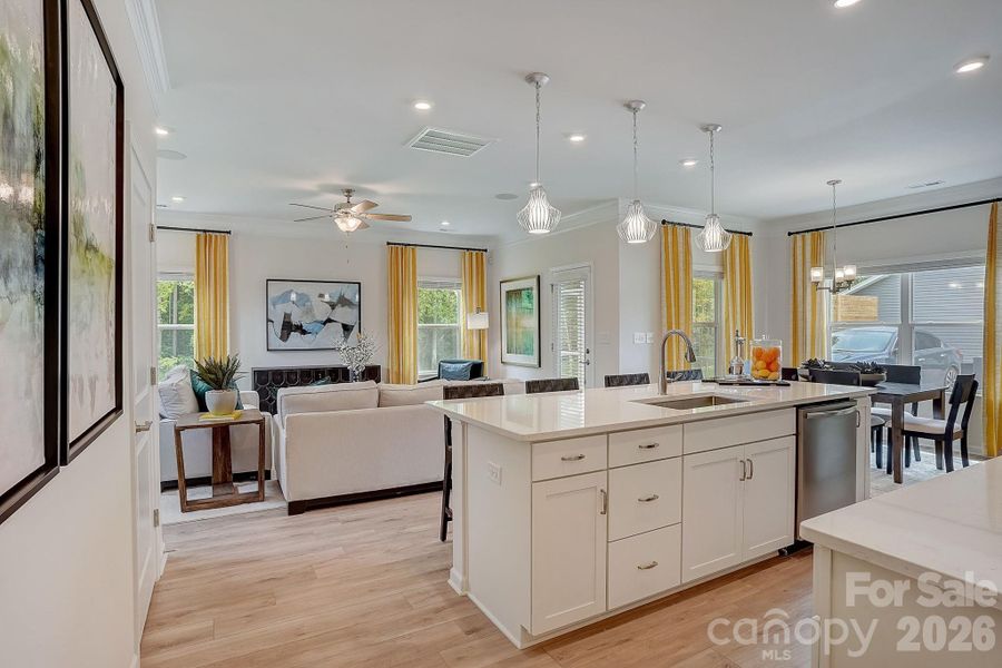 Furnished interior view inside a new home in Country Club Village, Salisbury (Image 8).