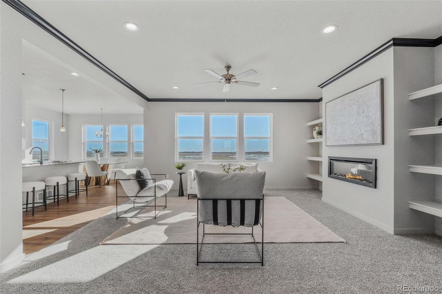 Furnished interior view inside a new home in , Pueblo West (Image 4).