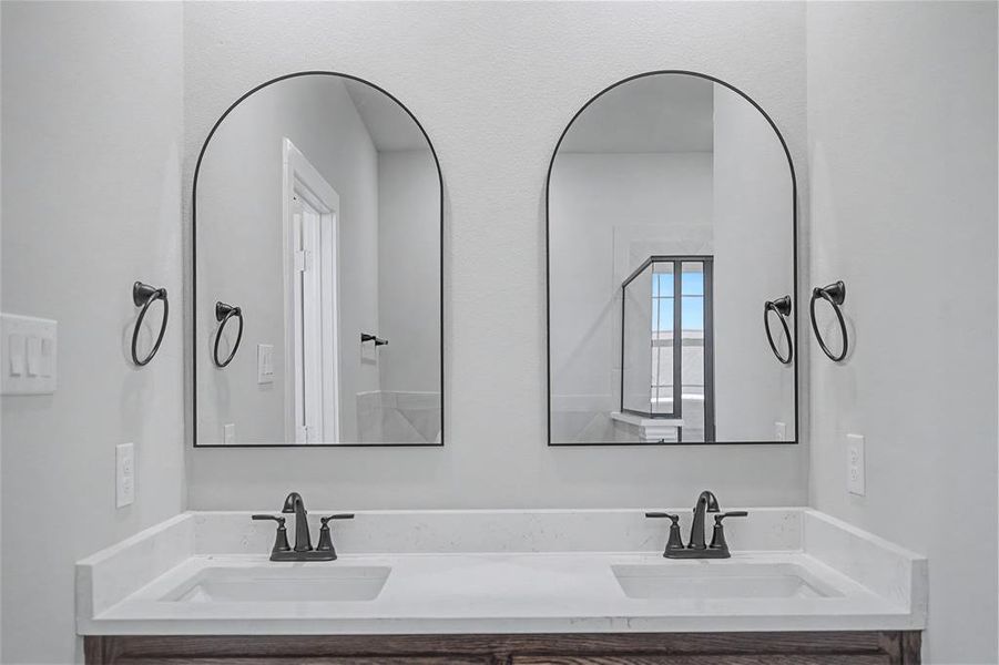 Bathroom with double vanity