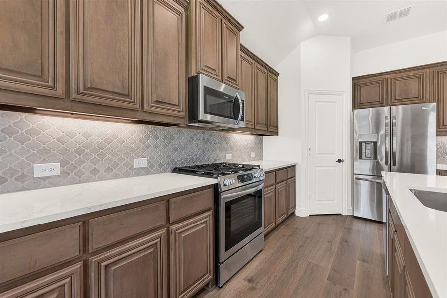 Furnished interior view inside a new home in Union Park, Little Elm (Image 10). Furnished interior view inside a new home in Union Park, Little Elm (Image 10).