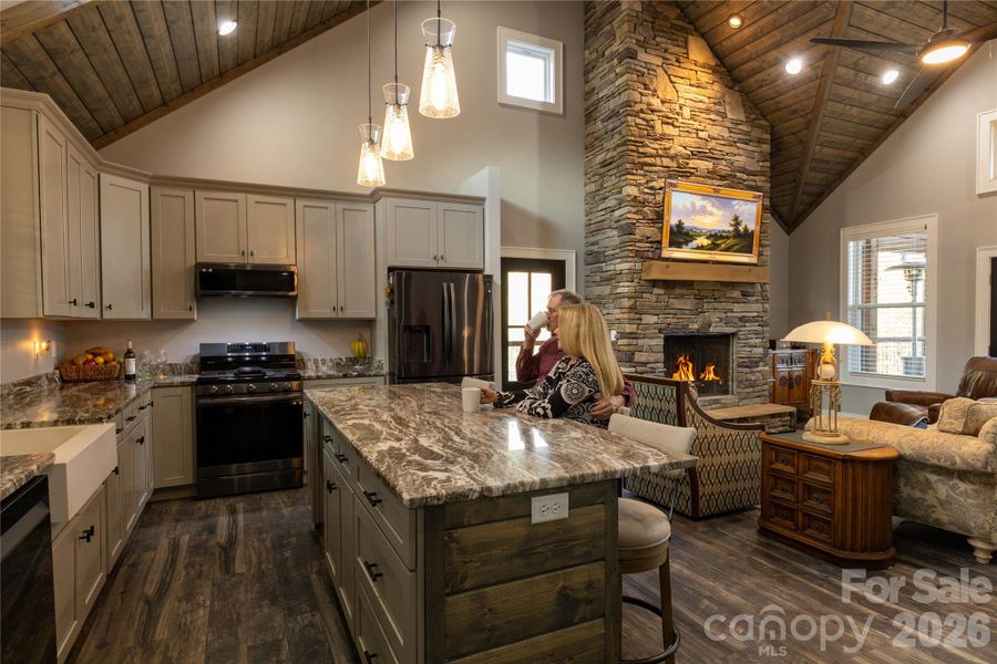 Furnished interior view inside a new home in , Hendersonville (Image 27).