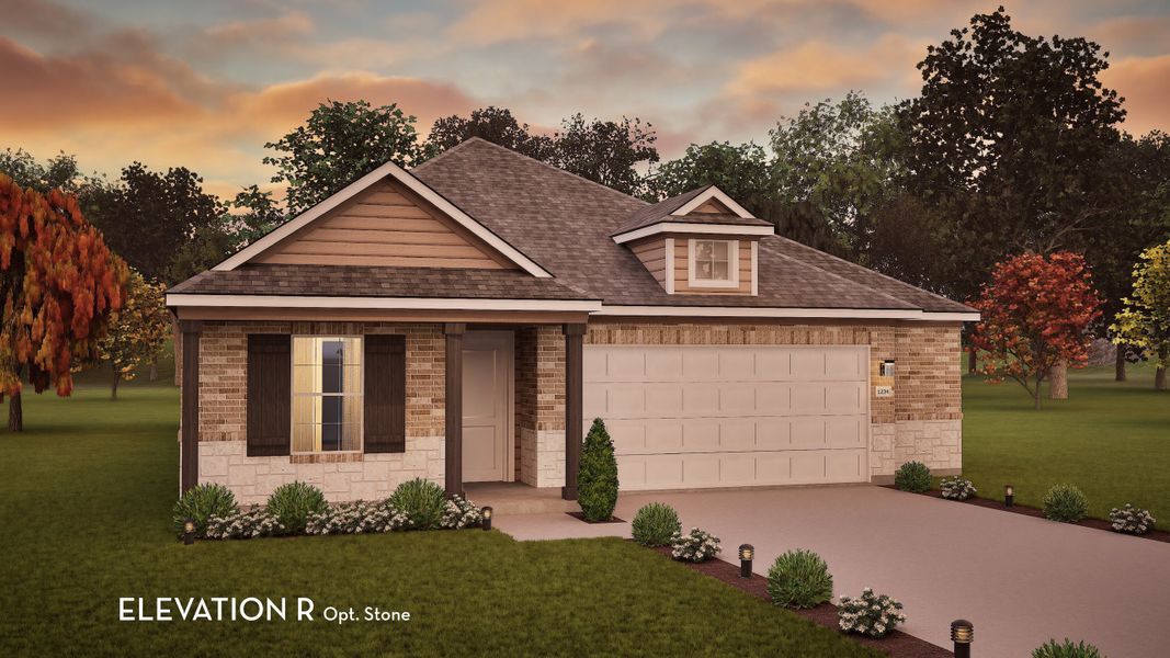 Representative exterior photo of a completed home built from the Aquila by CastleRock Communities in Sagebrook, Argyle, TX (Image 15). Representative exterior photo of a completed home built from the Aquila by CastleRock Communities in Sagebrook, Argyle, TX (Image 15).