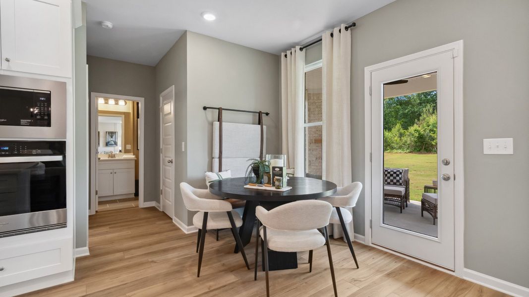 Representative furnished interior of a home built from the Meridian II by DRB Homes in Copperfield, Locust Grove (Image 25).